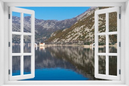 Fototapeta Naklejka Na Ścianę Okno 3D - The old town of Perast on the shore of Kotor Bay, Montenegro