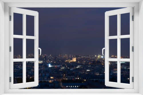 Fototapeta Naklejka Na Ścianę Okno 3D - night view of the Paris