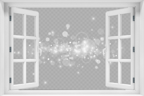 Fototapeta Naklejka Na Ścianę Okno 3D - Vector sparkles on a transparent background