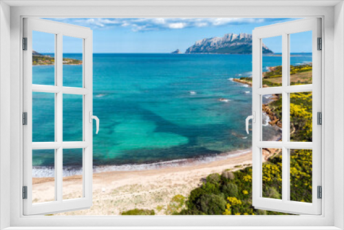 Fototapeta Naklejka Na Ścianę Okno 3D - Spiaggia di Pittulongu, Olbia, Sardegna