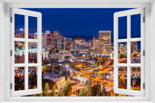 Fototapeta Naklejka Na Ścianę Okno 3D - Tacoma, Washington, USA Skyline