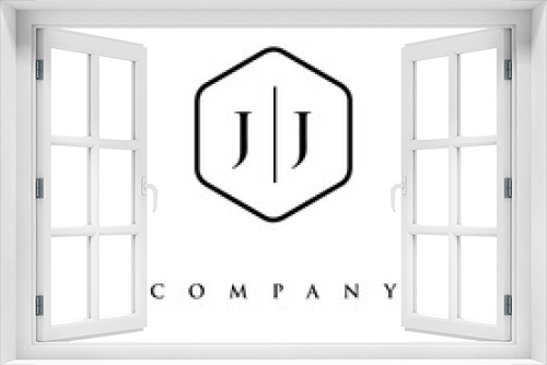 initial JJ logo design vector