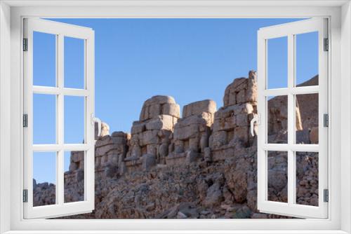 Fototapeta Naklejka Na Ścianę Okno 3D - Kingdom of Commagene Nemrut Mountain summit and sculptures, Adiyaman in Turkey