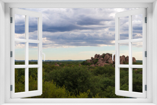 Fototapeta Naklejka Na Ścianę Okno 3D - sunset in Zimbabwe
