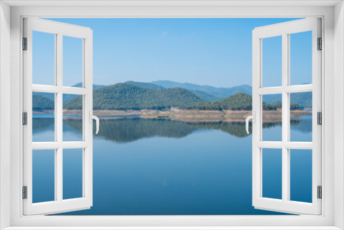 Fototapeta Naklejka Na Ścianę Okno 3D - Spectacular view of the nature's in Mae Kuang Dam, Chiang Mai province of Thailand.