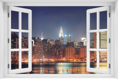 Fototapeta Naklejka Na Ścianę Okno 3D - New York City Manhattan panorama