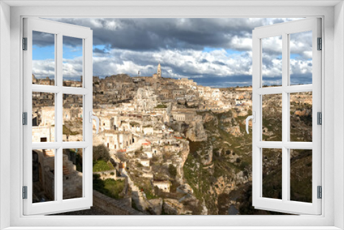 Fototapeta Naklejka Na Ścianę Okno 3D - view of matera basilicata