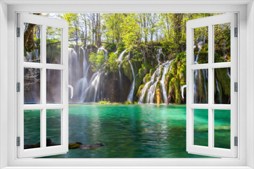 Fototapeta Naklejka Na Ścianę Okno 3D - Chorwacja. wodospad