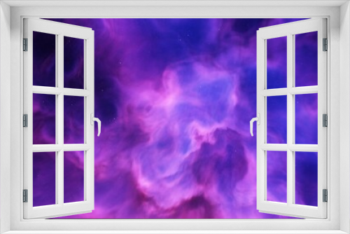 Fototapeta Naklejka Na Ścianę Okno 3D - nebula in deep space, magic color galaxy, infinite universe and starry night. 3d render