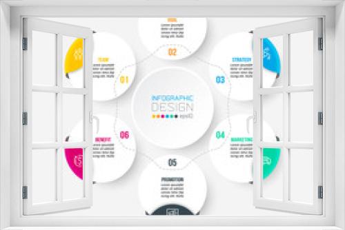 Business or marketing diagram infographic template.