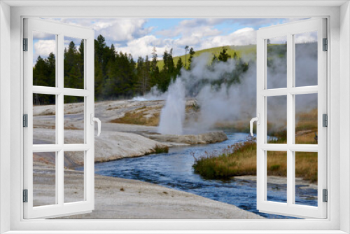 Fototapeta Naklejka Na Ścianę Okno 3D - Yellowstone NP