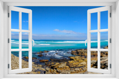 Fototapeta Naklejka Na Ścianę Okno 3D - Panorama of Platboom Beach, Cape Peninsula, South Africa