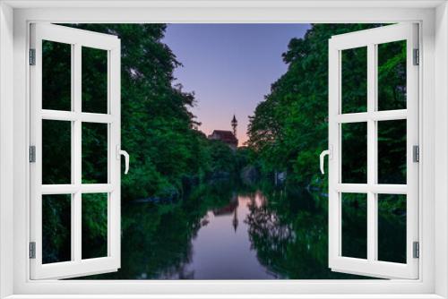 Fototapeta Naklejka Na Ścianę Okno 3D - 夏の滝上町錦仙峡の夜明け前の風景
