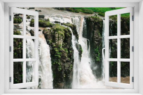 Fototapeta Naklejka Na Ścianę Okno 3D - Iguazu Falls waterfall forest tropical 