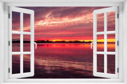 Fototapeta Naklejka Na Ścianę Okno 3D - Sunset Over Choctawhatchee Bay