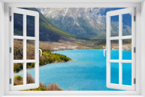 Fototapeta Naklejka Na Ścianę Okno 3D - Lake Pehoe and Cuernos in Torres Del Paine National Park, Chile.