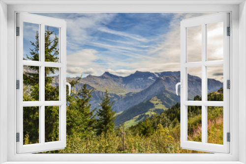 Bergpanorama rund um Adelboden im Berner Oberland