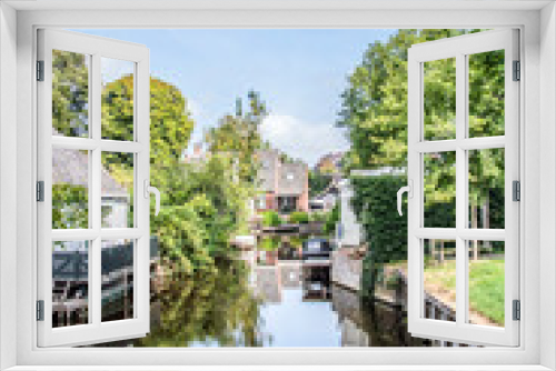 Fototapeta Naklejka Na Ścianę Okno 3D - Het Dee River At Broek In Waterland The Netherlands 2018