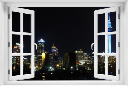 Fototapeta Naklejka Na Ścianę Okno 3D - Auckland City Night View