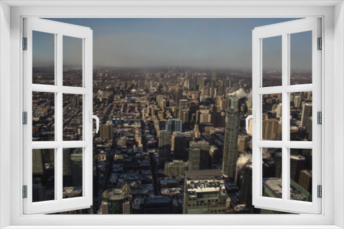 Fototapeta Naklejka Na Ścianę Okno 3D - aerial view city