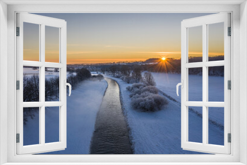 Fototapeta Naklejka Na Ścianę Okno 3D - Landschaft im Winter Bramsche