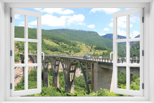 Fototapeta Naklejka Na Ścianę Okno 3D - Djujevich bridge . Montenegro