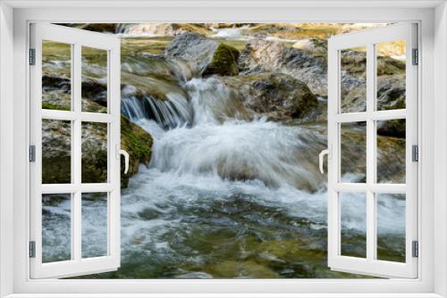 Fototapeta Naklejka Na Ścianę Okno 3D - Wasserstelle an einem Wildbach