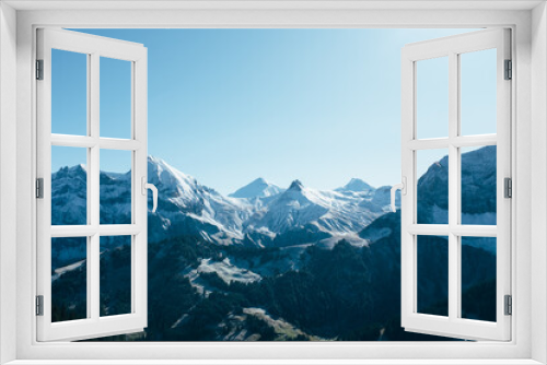 Fototapeta Naklejka Na Ścianę Okno 3D - Mountains in Adelboden, Switzerland