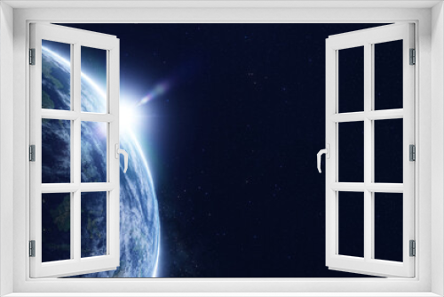 Fototapeta Naklejka Na Ścianę Okno 3D - Planet earth in space. 3d rendering