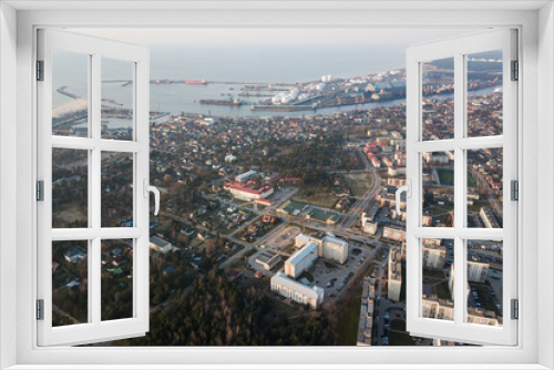 Fototapeta Naklejka Na Ścianę Okno 3D - Aerial view of Ventspils, Latvia.