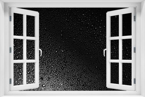 Fototapeta Naklejka Na Ścianę Okno 3D - black white background from drops of water and ice. defocus. . High quality photo