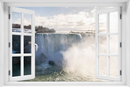 Fototapeta Naklejka Na Ścianę Okno 3D - Niagara Falls in Winter