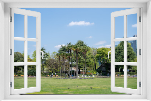 Fototapeta Naklejka Na Ścianę Okno 3D - 青空の公園