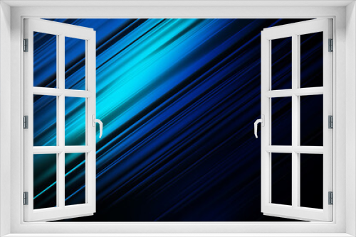 Fototapeta Naklejka Na Ścianę Okno 3D - Dark blue background with abstract graphic elements