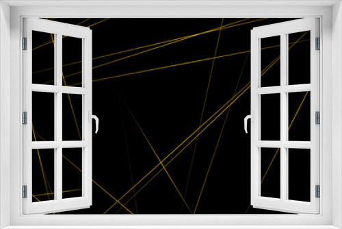Fototapeta Naklejka Na Ścianę Okno 3D - Abstract black with gold lines, triangles background modern design. Vector illustration EPS 10.