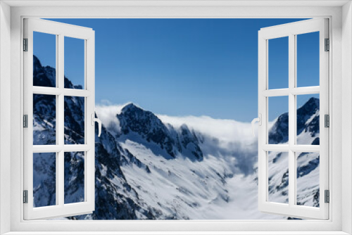 Fototapeta Naklejka Na Ścianę Okno 3D - Dombay mountains