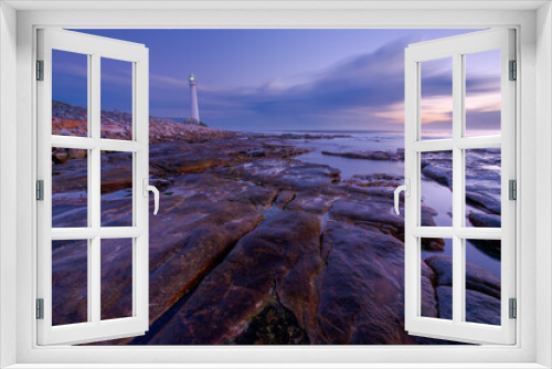 Fototapeta Naklejka Na Ścianę Okno 3D - Lighthouse at Blue Hour