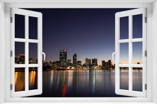 Fototapeta Naklejka Na Ścianę Okno 3D - Perth City Skyline At Sunrise.