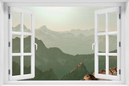 Fototapeta Naklejka Na Ścianę Okno 3D - Mountains in Washington