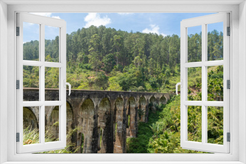 Fototapeta Naklejka Na Ścianę Okno 3D - Nine Arch Bridge in Ella auf Sri Lanka