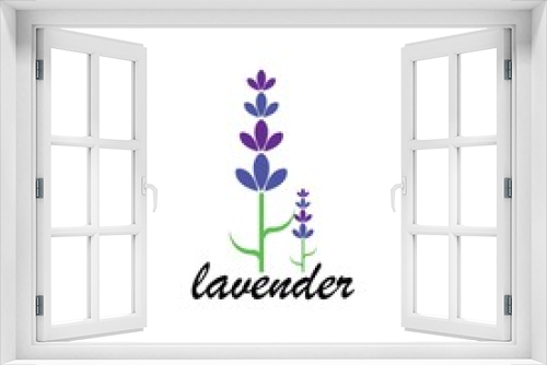 Fototapeta Naklejka Na Ścianę Okno 3D - Lavender flower Vector icon illustration design Template
