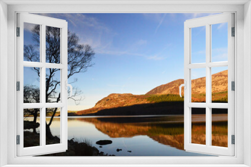 Fototapeta Naklejka Na Ścianę Okno 3D - Winter dusk at Ennerdale Water 