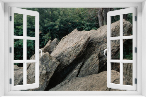 Fototapeta Naklejka Na Ścianę Okno 3D - Rocks and trees at Shenandoah Park Virginia. USA. Shenandoah National Park  the Blue Ridge Mountains in the U.S. state of Virginia