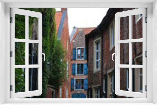 Fototapeta Naklejka Na Ścianę Okno 3D - Häuser in der Altstadt von Leer, Ostfriesland