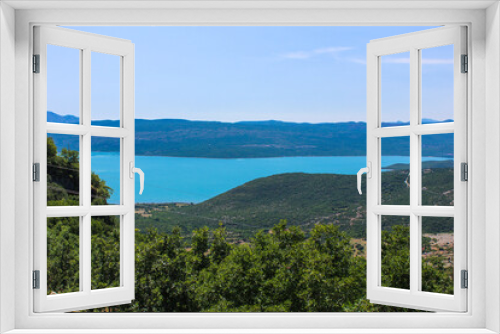Fototapeta Naklejka Na Ścianę Okno 3D - Stunning greek sea, lake landscape