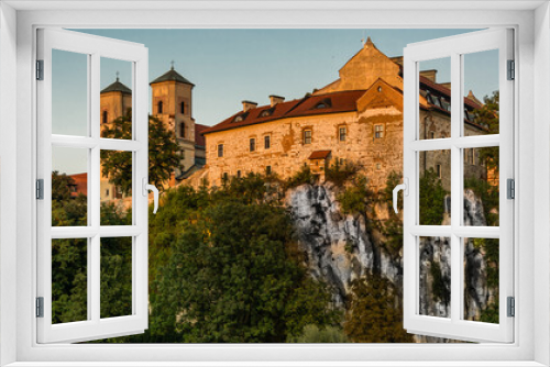 Fototapeta Naklejka Na Ścianę Okno 3D - Klasztor o zachodzie w Tyńcu