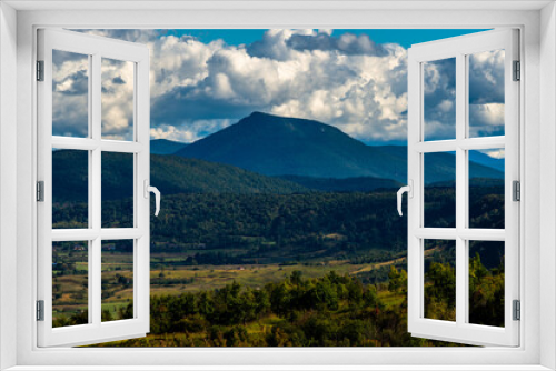 clouds over mountain