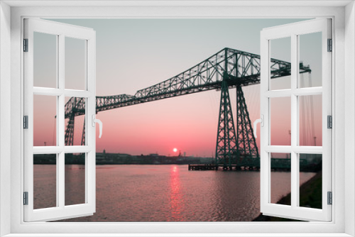 Fototapeta Naklejka Na Ścianę Okno 3D - Transporter Bridge, Middlesbrough