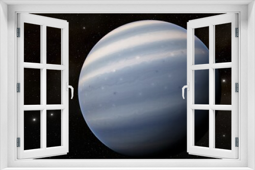 Fototapeta Naklejka Na Ścianę Okno 3D - earth-like planet in far space, planets background 3d render