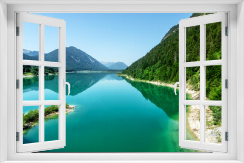 Fototapeta Naklejka Na Ścianę Okno 3D - Lake Sylvenstein Speicher in Bavaria